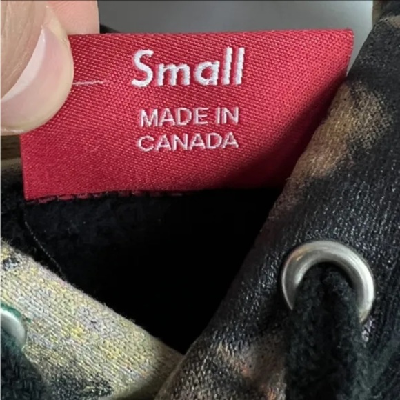 RARE Supreme Thrills All Over Print Hoodie Men’s S Black SS17 Playboi Carti - Picture 10 of 11